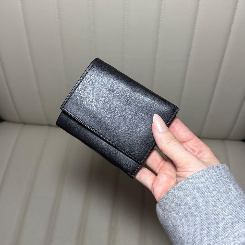 Black Leather Mens Wallet